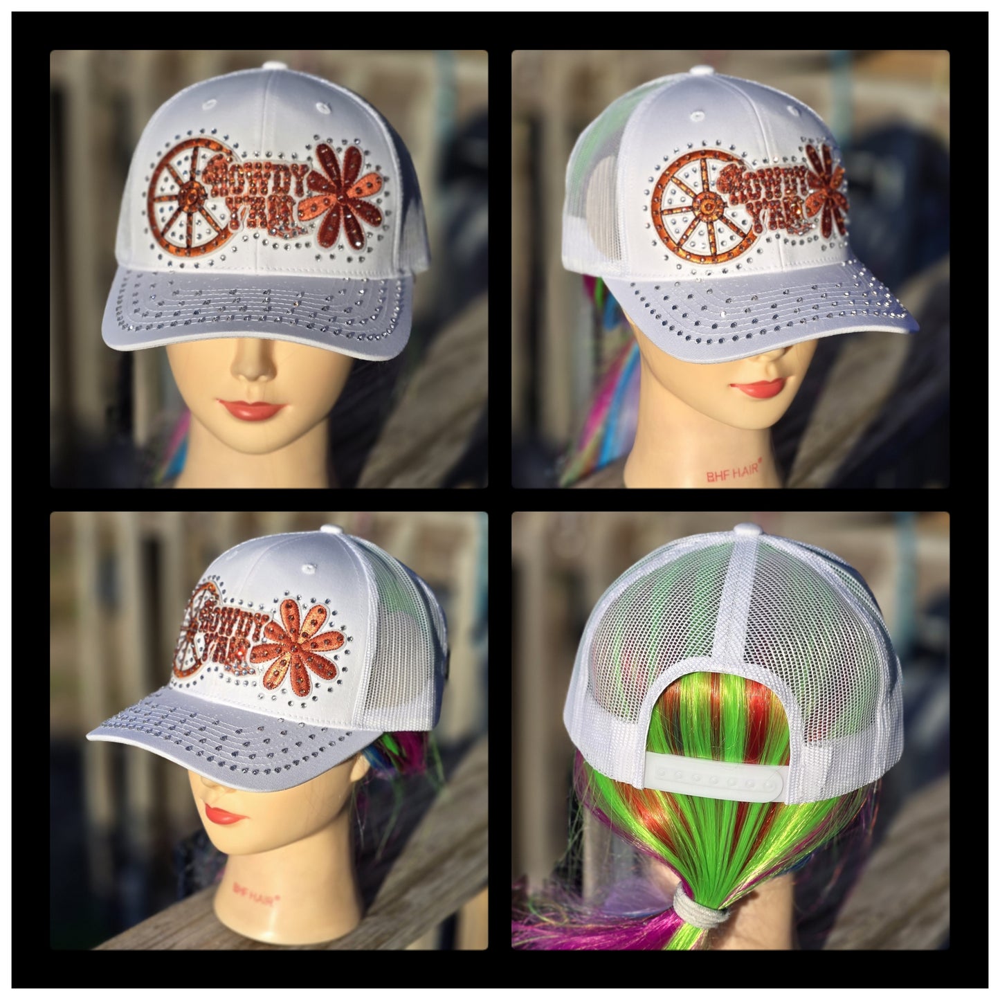 White Howdy Ya'll BLING Hat