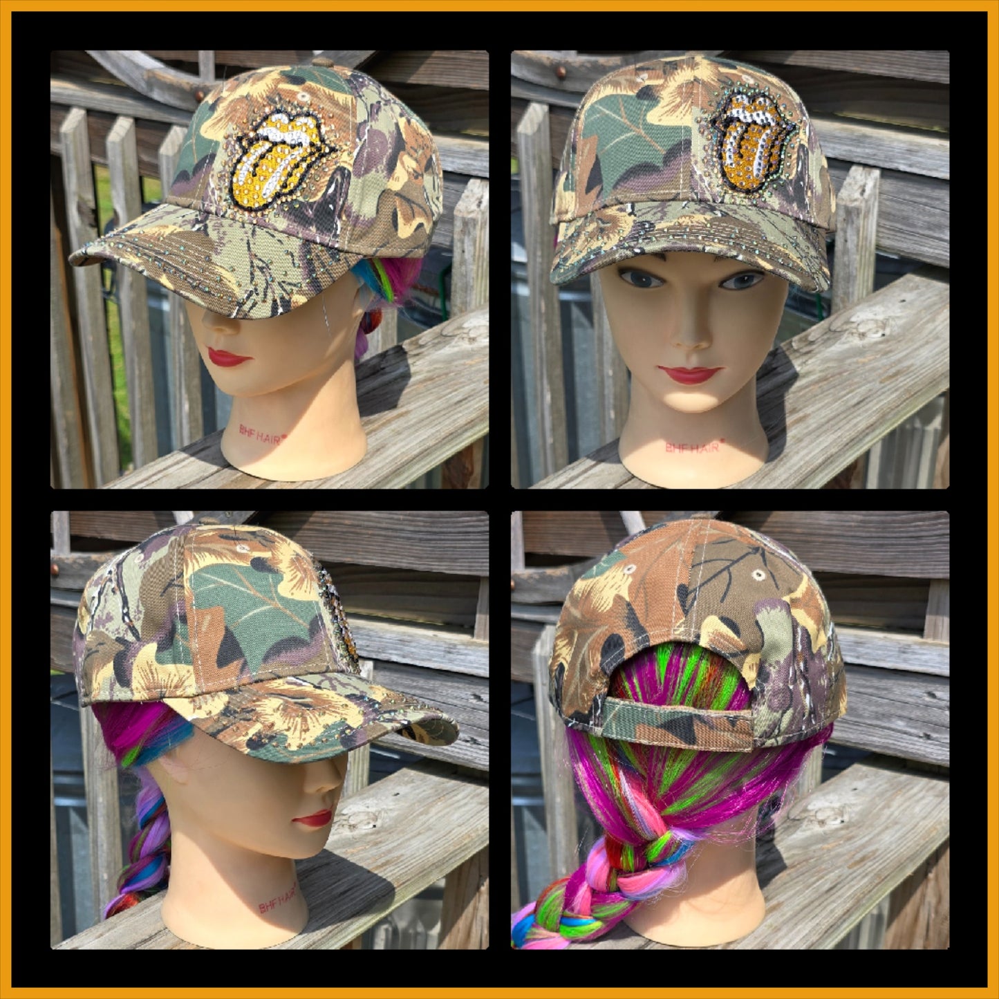 Camo Rolling Stone BLING Hat