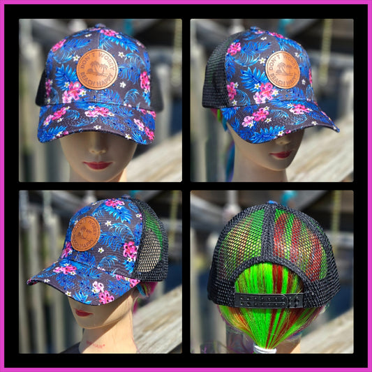 Black Hawaiian Don't Worry Beach Happy BLING Hat