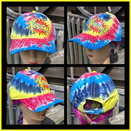 Tye Dye Kaboom BLING Hat