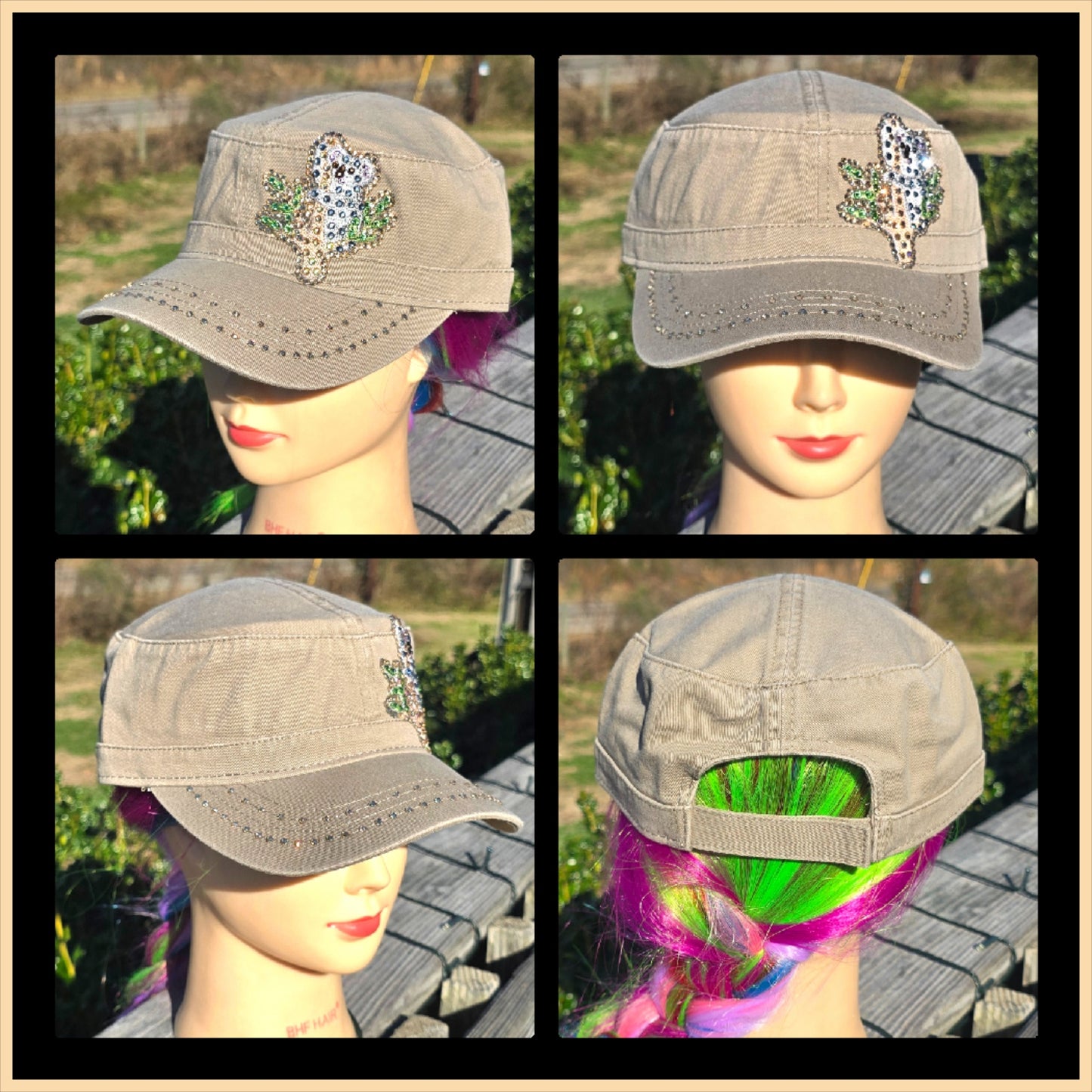 Khaki Koala Bear BLING Hat