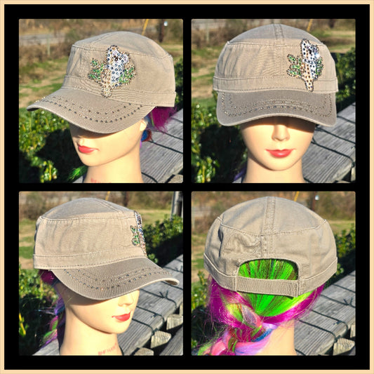 Khaki Koala Bear BLING Hat