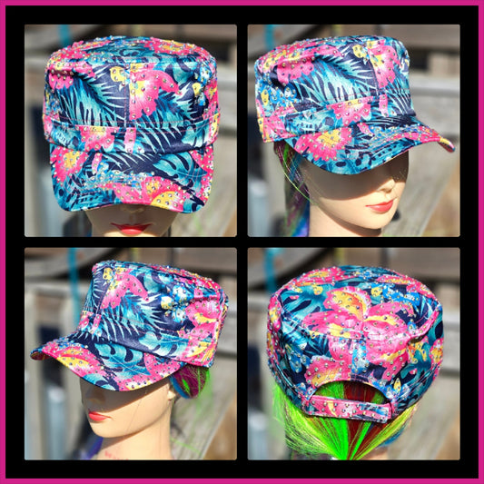 Blue Hawaiian BLING Hat