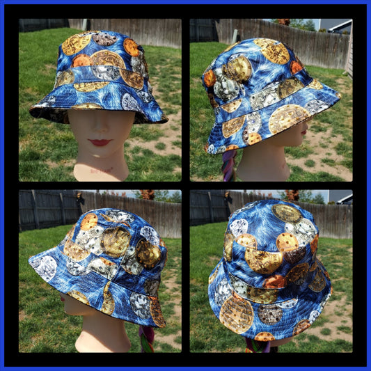 Blue Bitcoin BLING Bucket Hat