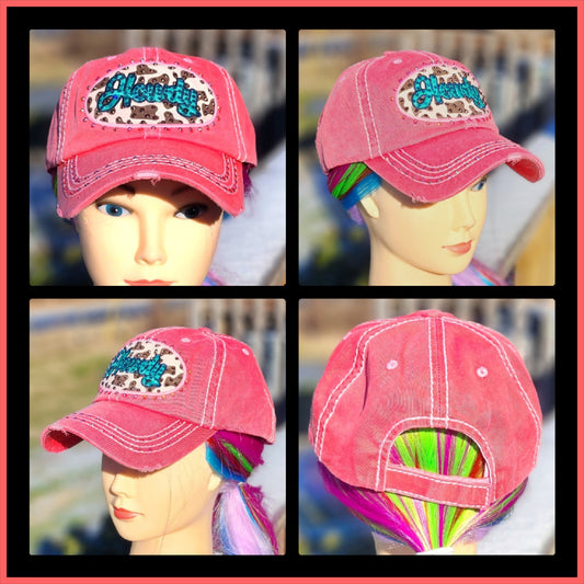 Pink Howdy BLING Hat