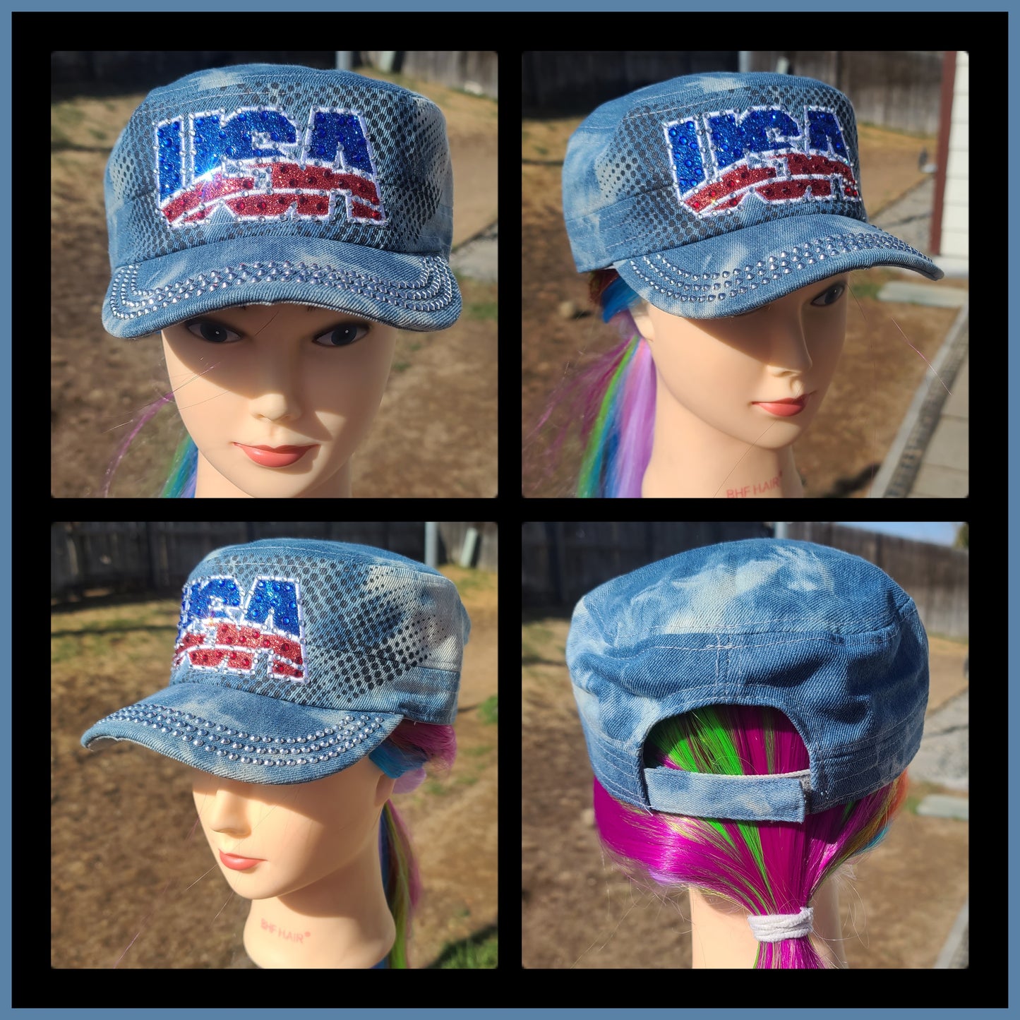 Blue Denim USA BLING Hat