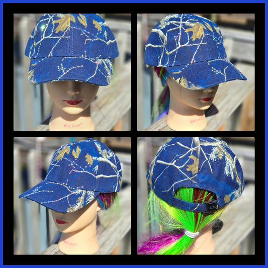 Navy Blue Camo BLING Hat