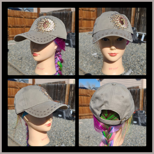 Khaki Celestial BLING Hat